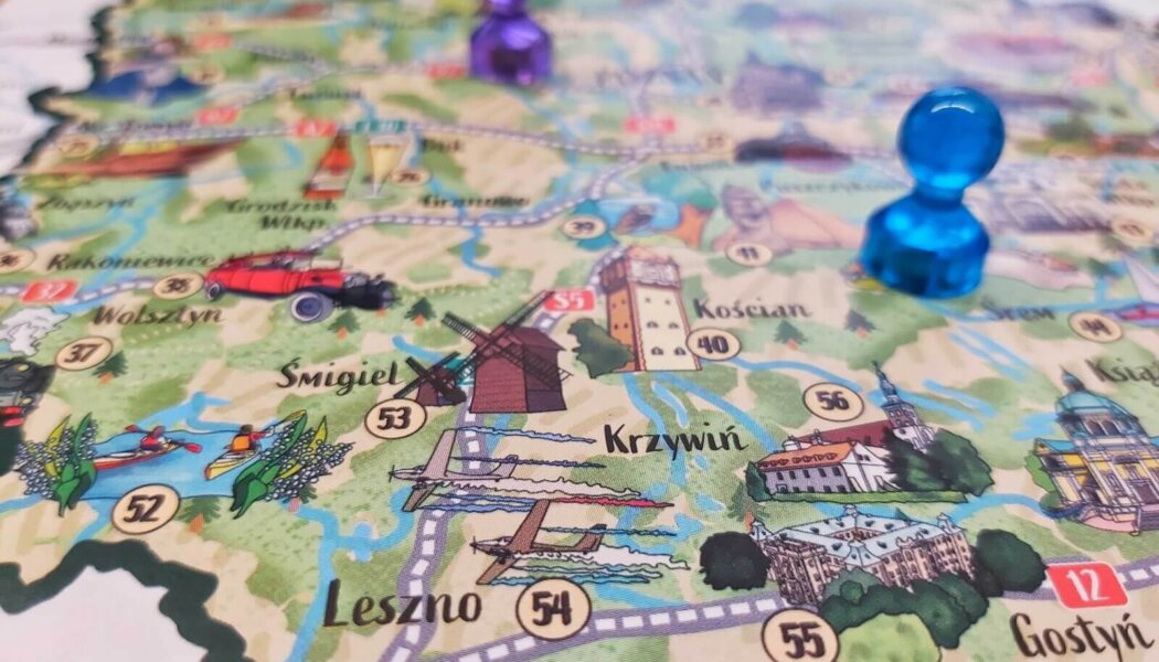 Mapa turystyczna Wielkopolski