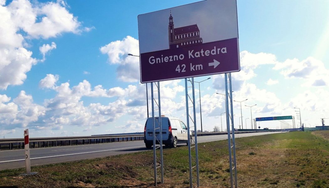 Naprawa znaków na autostradzie A2
